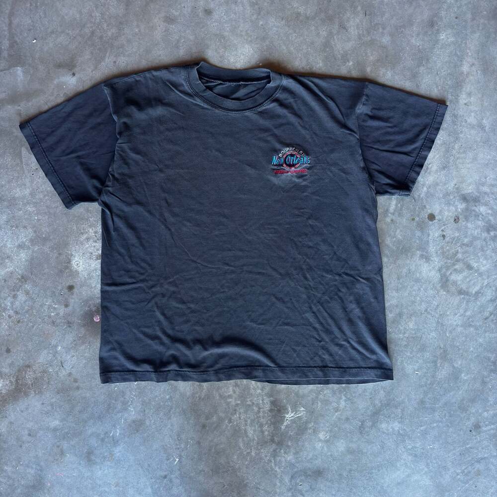 Vintage 90s faded Bourbon St. New Orleans French Quarter T shirt